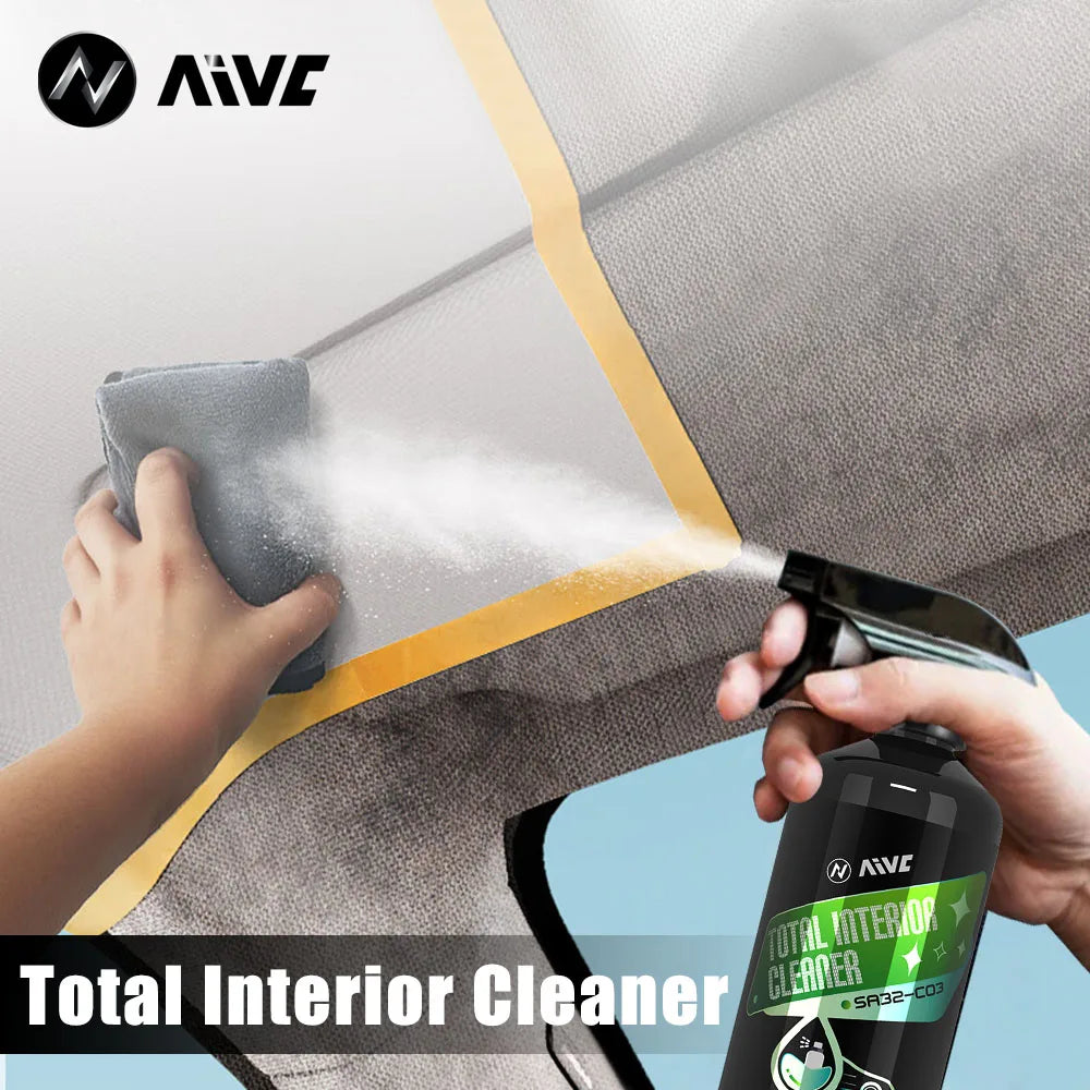 Car Interior Cleaner Agent Ceiling Cleaner Leather Flannel Woven Fabric Water Free Multipurpose Auto Dash Cleaning Tool