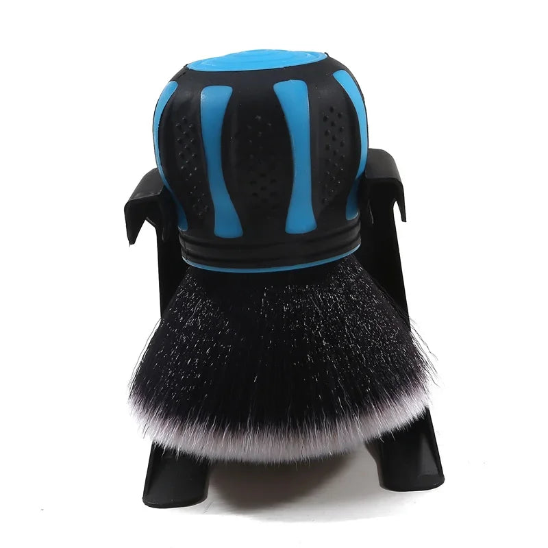 Car Detailing Brushes With Storage Rack Covers Soft Bristles Auto Interior Dust Cleaner Car Detail Brush Cleaning Detail Tool