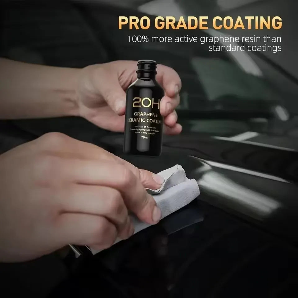 Graphene Ceramic Coating 20H/12H With Self Healing and UV Track Technology Car Detailing Professionals 10+ Years of Protection