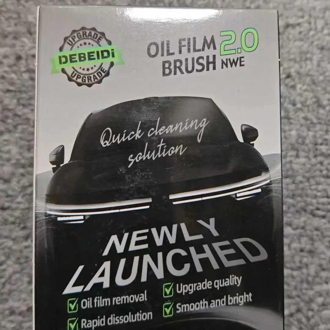 Automotive Oil Film Cleaning Brush, Car Glass Oil Film Cleaner, Window oil film Cleaner brushglass cleaning wiper, Anti-Rain Fog