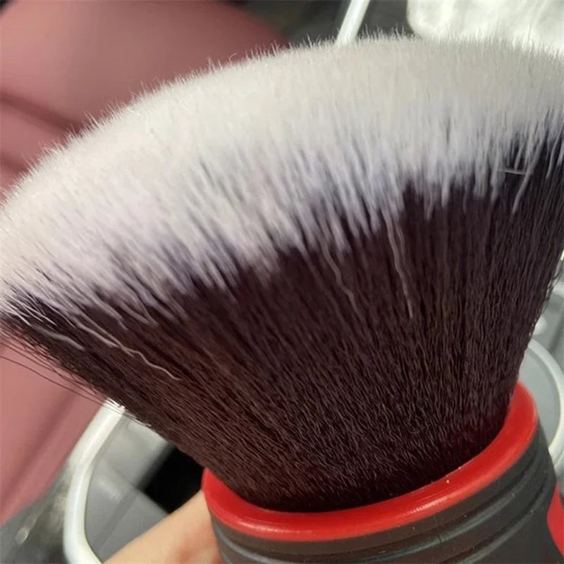 Car Detailing Brushes With Storage Rack Covers Soft Bristles Auto Interior Dust Cleaner Car Detail Brush Cleaning Detail Tool