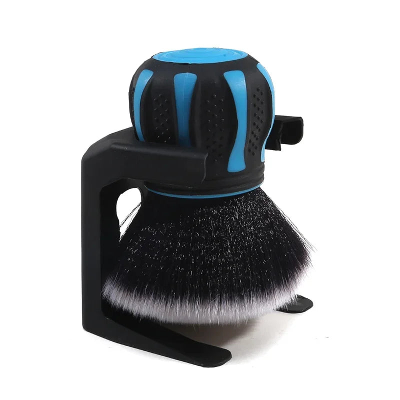 Car Detailing Brushes With Storage Rack Covers Soft Bristles Auto Interior Dust Cleaner Car Detail Brush Cleaning Detail Tool