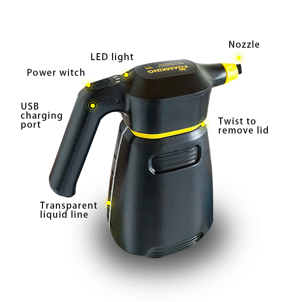 Electric Foam Sprayer Battery Powered for Car Wash FoamCannon