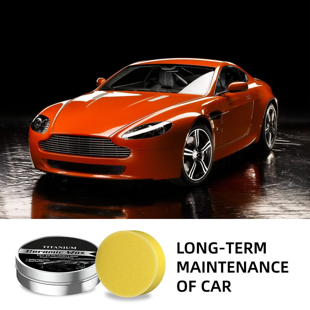 Titaniums Ceramic Wax Cream Ceramic Car Coating Wax Car Care Polish Auto Car Scratch Repair Remover Wax