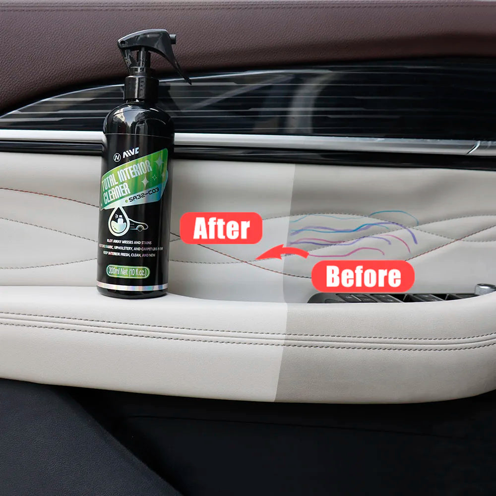 Car Interior Cleaner Agent Ceiling Cleaner Leather Flannel Woven Fabric Water Free Multipurpose Auto Dash Cleaning Tool
