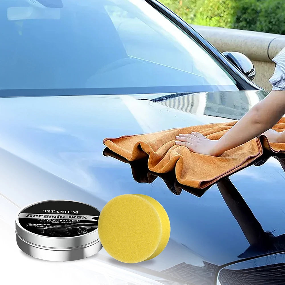 Titaniums Ceramic Wax Cream Ceramic Car Coating Wax Car Care Polish Auto Car Scratch Repair Remover Wax