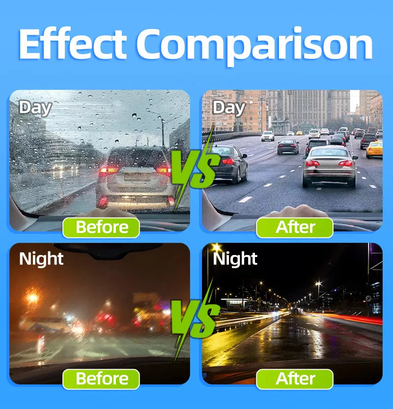 Automotive Oil Film Cleaning Brush, Car Glass Oil Film Cleaner, Window oil film Cleaner brushglass cleaning wiper, Anti-Rain Fog