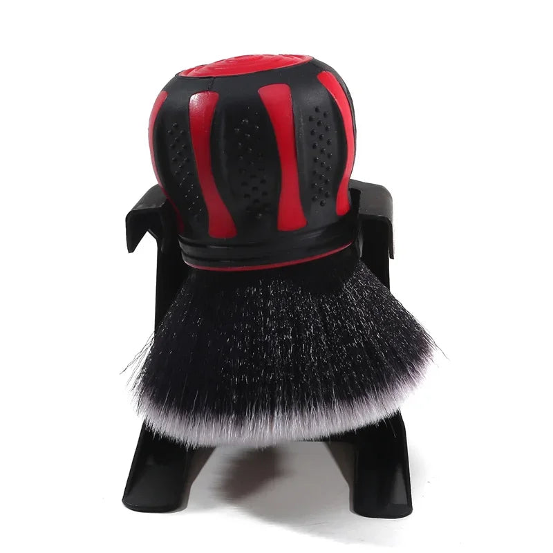 Car Detailing Brushes With Storage Rack Covers Soft Bristles Auto Interior Dust Cleaner Car Detail Brush Cleaning Detail Tool