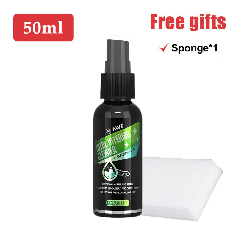 Car Interior Cleaner Agent Ceiling Cleaner Leather Flannel Woven Fabric Water Free Multipurpose Auto Dash Cleaning Tool