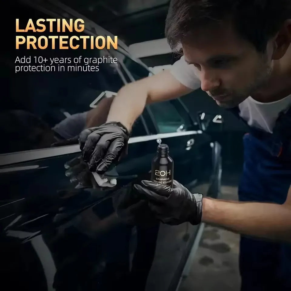 Graphene Ceramic Coating 20H/12H With Self Healing and UV Track Technology Car Detailing Professionals 10+ Years of Protection
